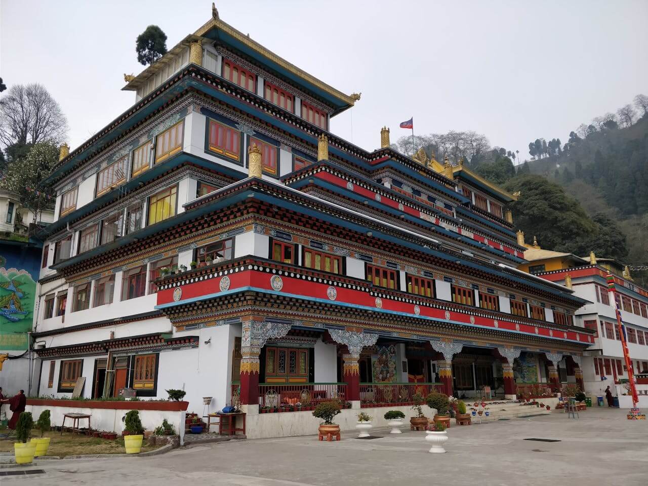 Ghoom Monastery Yiga Choling Darjeeling Maitreya Buddha oldest monastery prayer flags