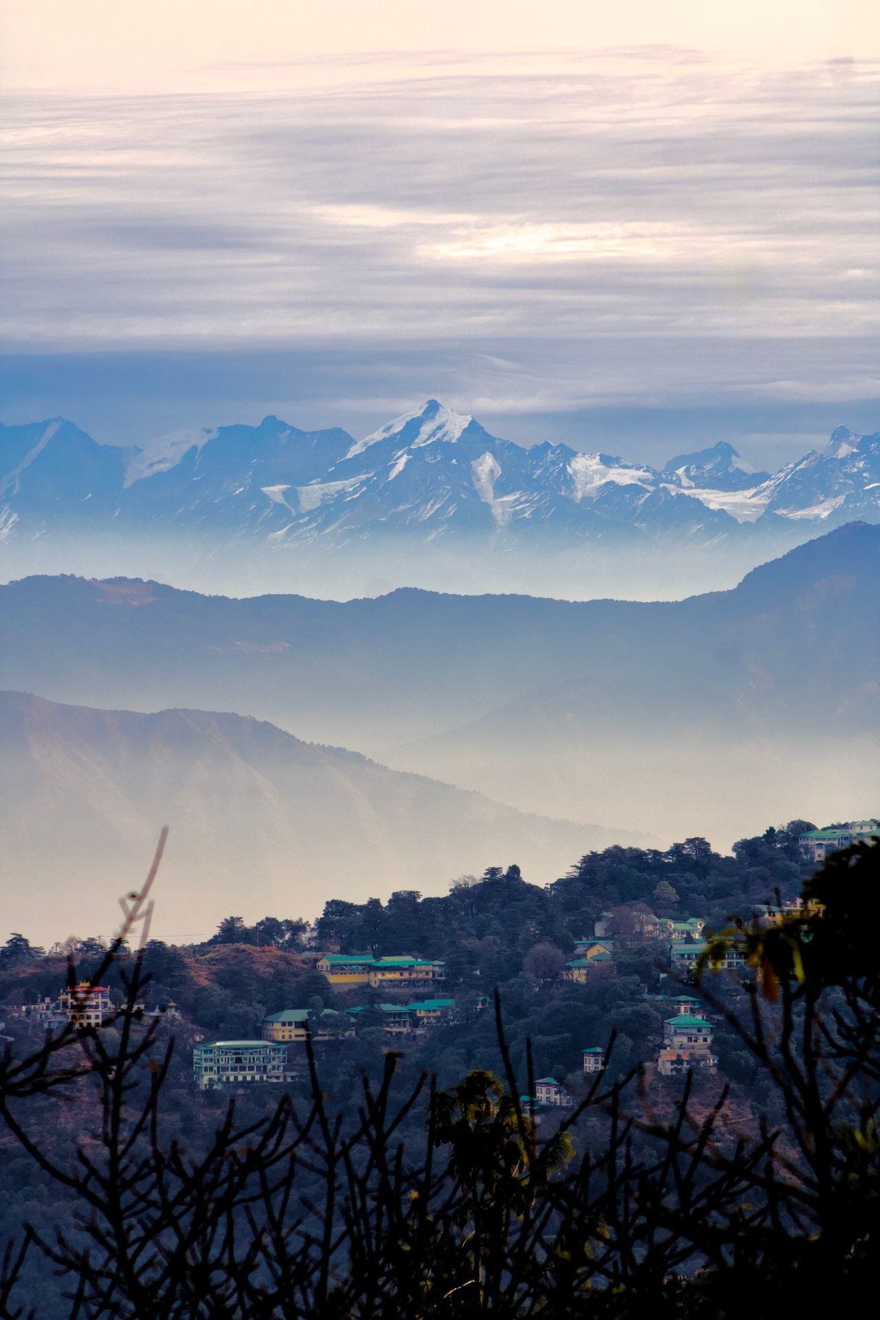 Lal Tibba viewpoint in Landour Mussoorie with telescope and Himalayan peaks