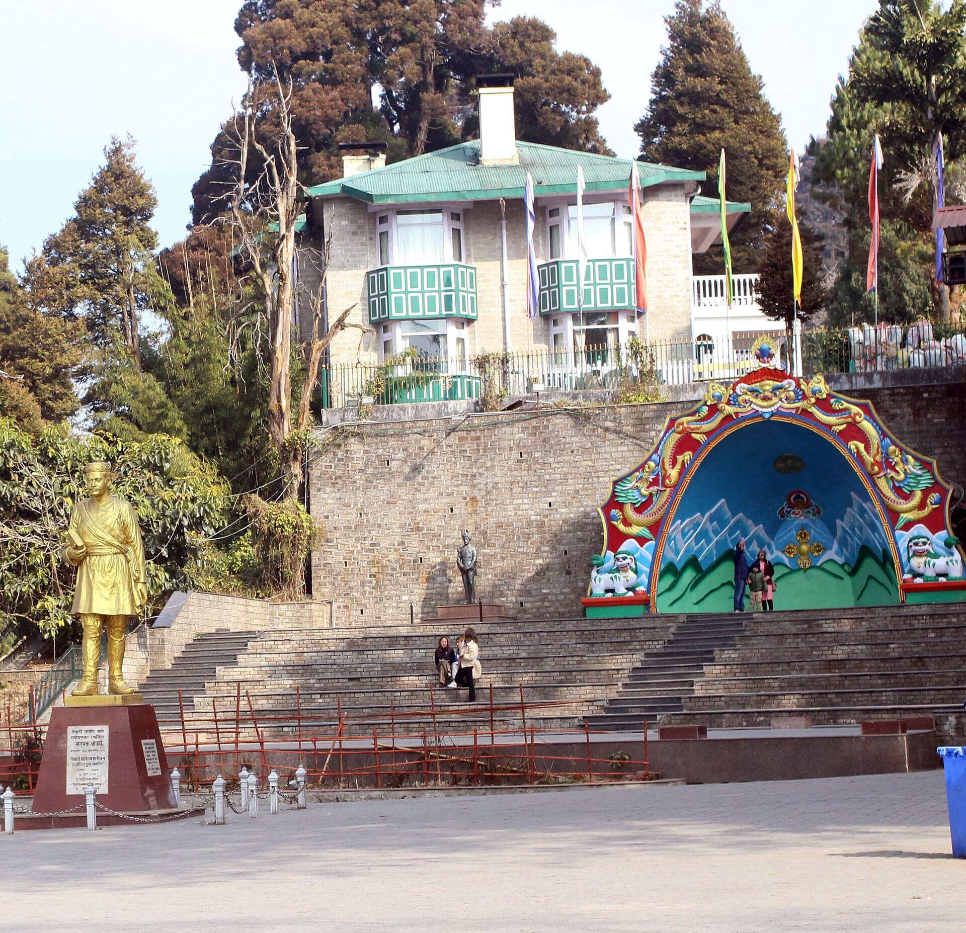 Chowrasta Mall promenade Darjeeling pedestrian Keventers ponies colonial town square