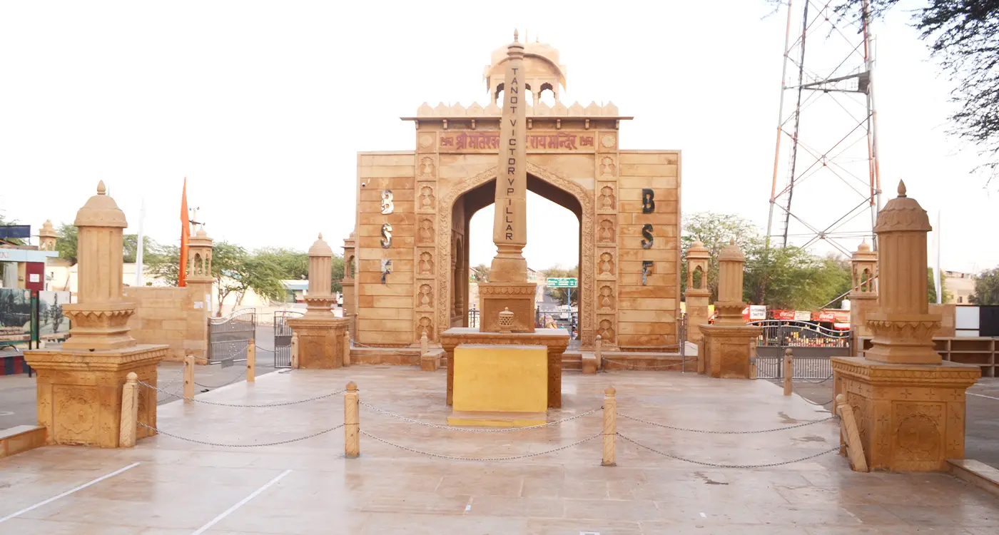 Tanot Mata Temple Jaisalmer border India Pakistan military BSF holy site